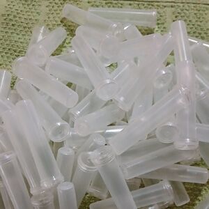 90 Clear Plastic Craft Tubes